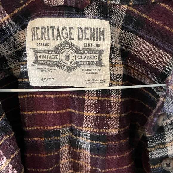 Heritage Denim Flannel Button Down - Picture 2 of 4